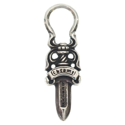 Chrome Hearts 5 Dagger Zip Silver Necklace Top