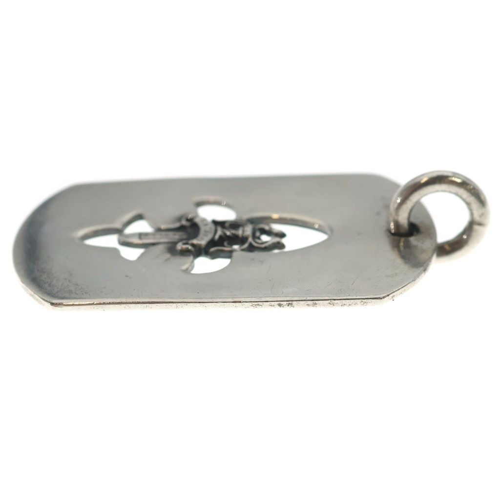 Chrome Hearts D Tag Lrg Fle Dag Hudaga Dog Tag Large Necklace Top — view 3