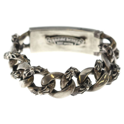 Chrome Hearts ID Floral Crs ID Fancy Link Bracelet Silver — view 2