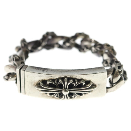 Chrome Hearts ID Floral Crs ID Fancy Link Bracelet Silver