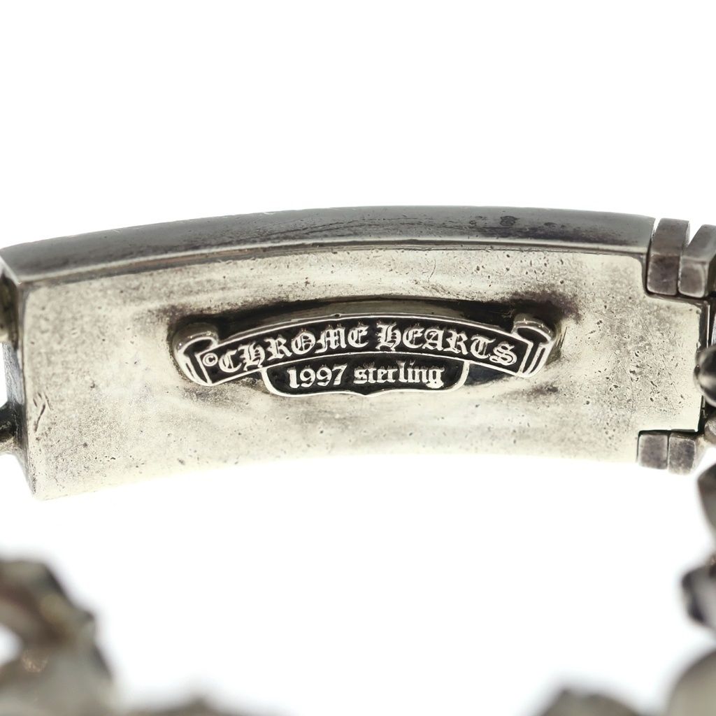 Chrome Hearts ID Floral Crs ID Fancy Link Bracelet Silver — view 5