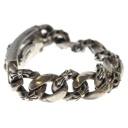 Chrome Hearts ID Floral Crs ID Fancy Link Bracelet Silver — view 4