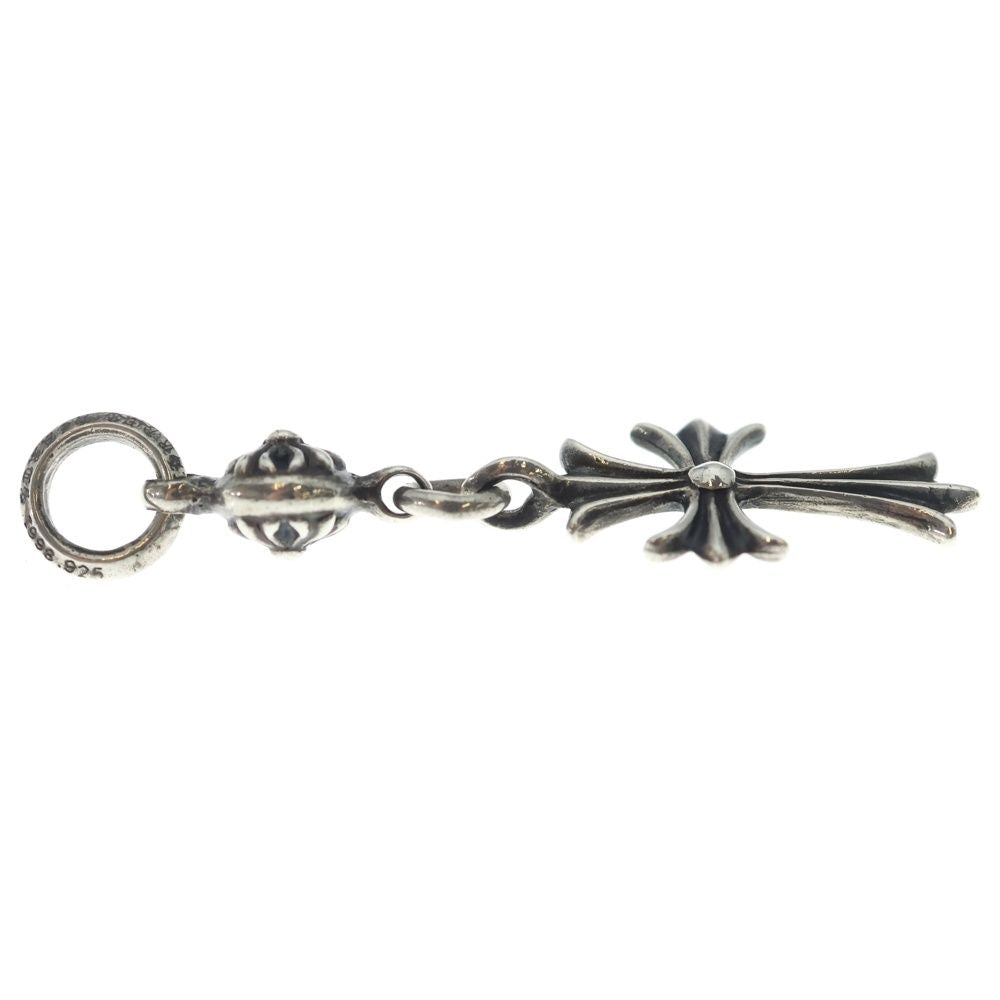 Chrome Hearts Tny CH Crs 1 Ball Tiny CH Cross Charm Pendant Top Silver — view 4