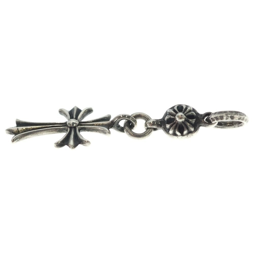Chrome Hearts Tny CH Crs 1 Ball Tiny CH Cross Charm Pendant Top Silver — view 3