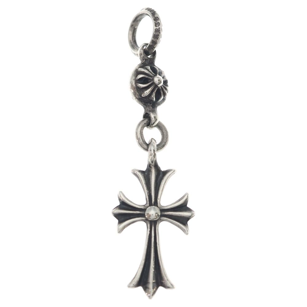 Chrome Hearts Tny CH Crs 1 Ball Tiny CH Cross Charm Pendant Top Silver — view 2
