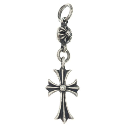 Chrome Hearts Tny CH Crs 1 Ball Tiny CH Cross Charm Pendant Top Silver