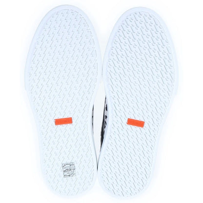 Hermes Get Leopard Print Canvas Leather Sneakers Black White — view 5