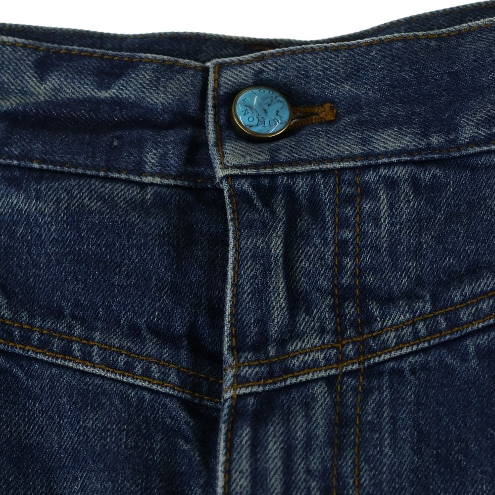 Louis Vuitton Wash Denim Workwear Double Knee Painter Pants Jeans Indigo — view 6