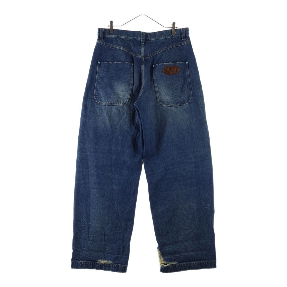Louis Vuitton Wash Denim Workwear Double Knee Painter Pants Jeans Indigo — view 2
