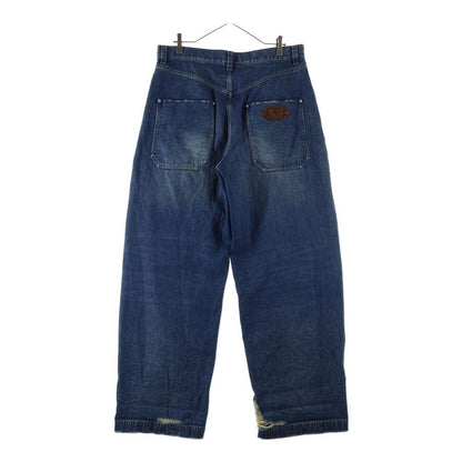 Louis Vuitton Wash Denim Workwear Double Knee Painter Pants Jeans Indigo — view 2