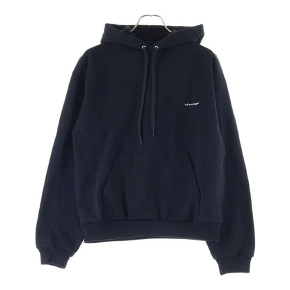 Balenciaga Logo Print Pullover Sweatshirt Hoodie Black