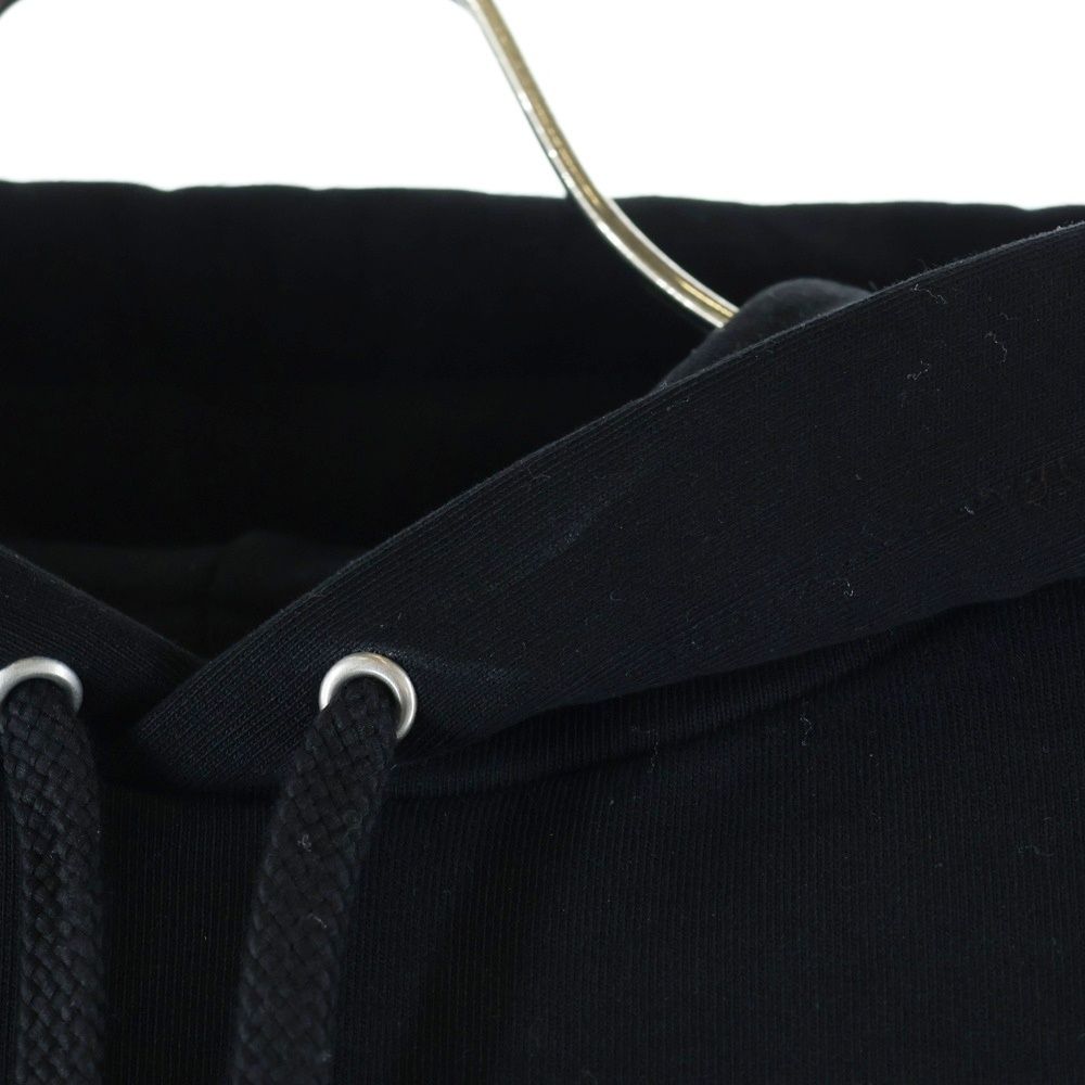 Balenciaga Logo Print Pullover Sweatshirt Hoodie Black — view 5