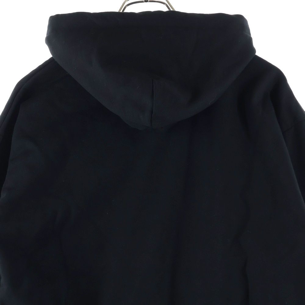 Balenciaga Logo Print Pullover Sweatshirt Hoodie Black — view 4