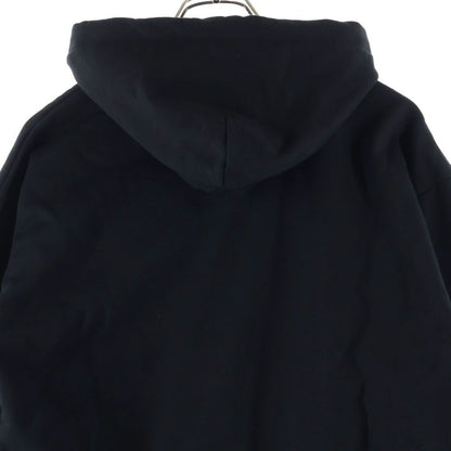 Balenciaga Logo Print Pullover Sweatshirt Hoodie Black — view 4