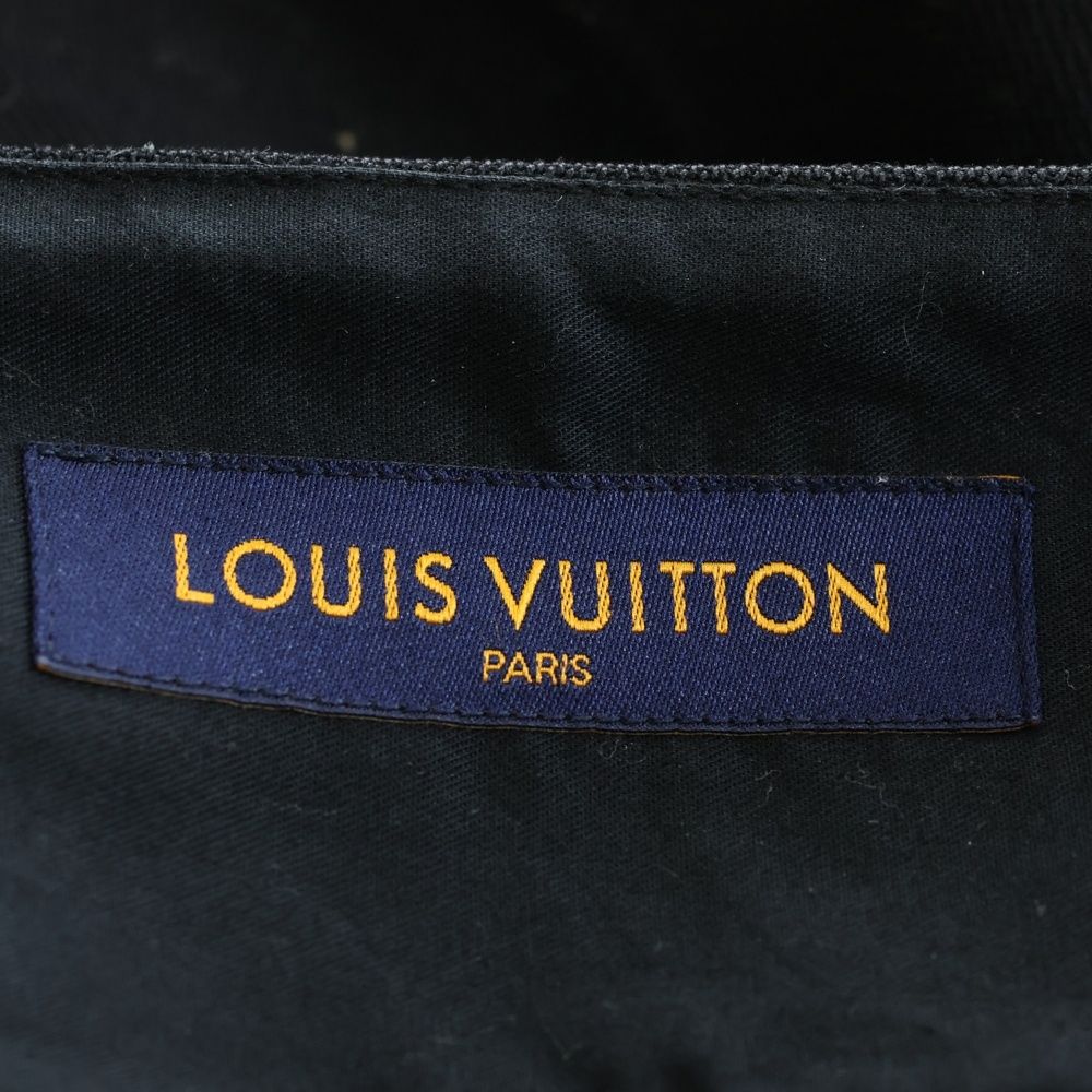 Louis Vuitton Pocket Zip Fly Cotton Wide Cargo Pants Black Jmb — view 7