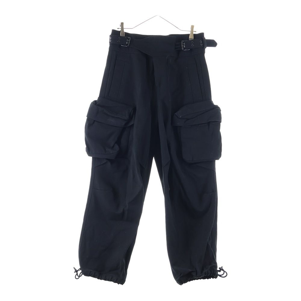Louis Vuitton Pocket Zip Fly Cotton Wide Cargo Pants Black Jmb