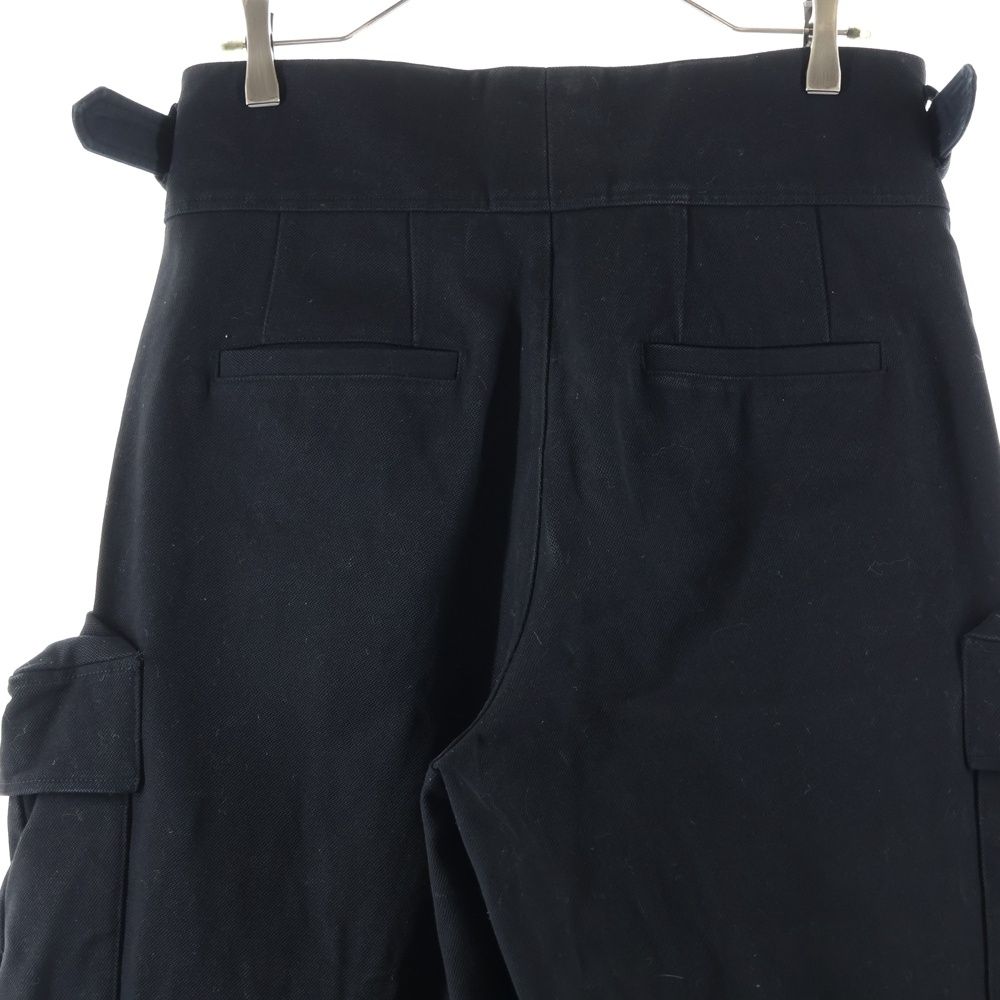 Louis Vuitton Pocket Zip Fly Cotton Wide Cargo Pants Black Jmb — view 3
