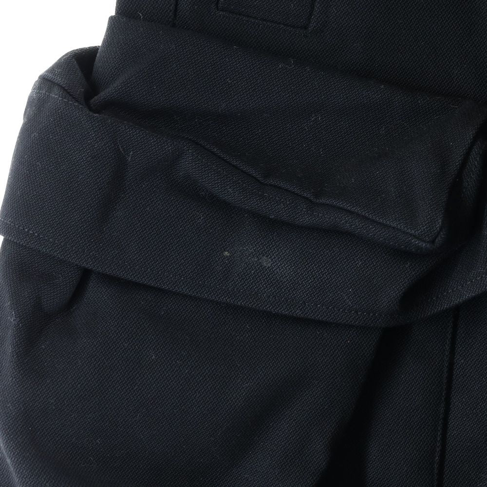 Louis Vuitton Pocket Zip Fly Cotton Wide Cargo Pants Black Jmb — view 4