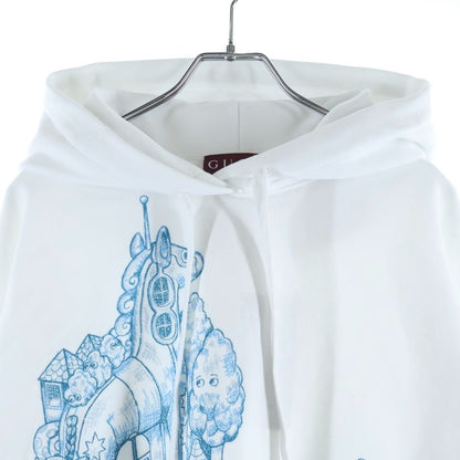 Gucci Higuchi Yuko Hoodie Logo Embroidery Pullover Sweatshirt White — view 3