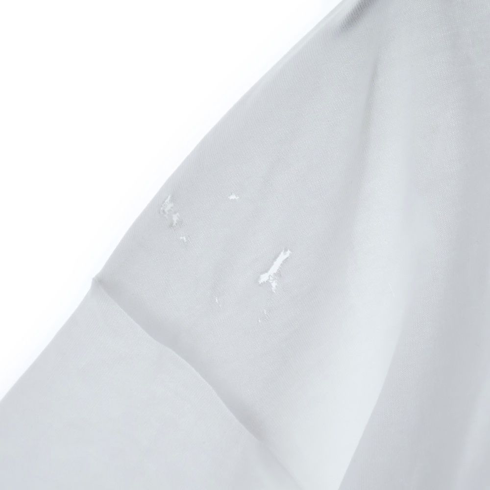Gucci Embroidery Logo Short Sleeve T-Shirt White — view 4