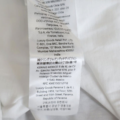 Gucci Embroidery Logo Short Sleeve T-Shirt White — view 8