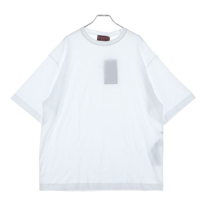 Gucci Embroidery Logo Short Sleeve T-Shirt White
