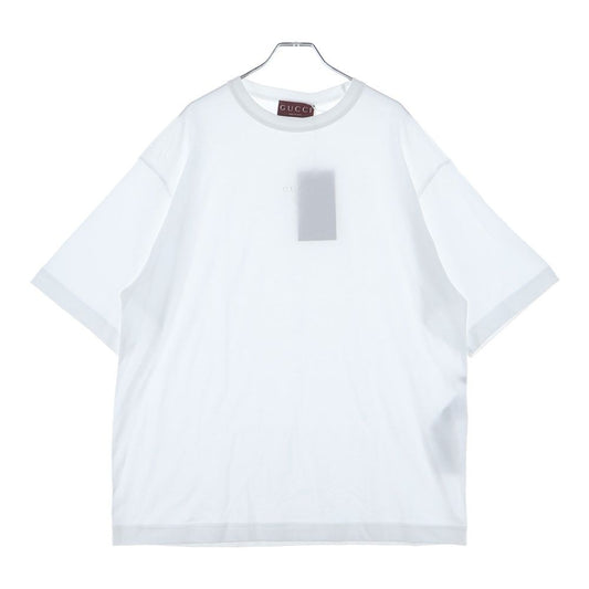 Gucci Embroidery Logo Short Sleeve T-Shirt White