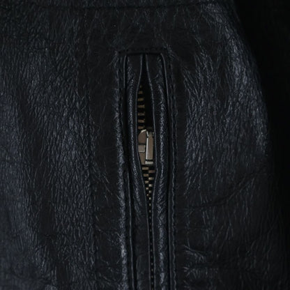 Saint Laurent Paris Lamb Leather Jacket Lambskin Black — view 6