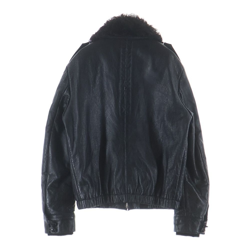 Saint Laurent Paris Lamb Leather Jacket Lambskin Black — view 2