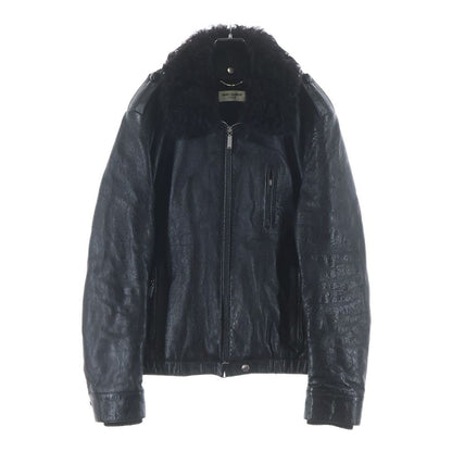Saint Laurent Paris Lamb Leather Jacket Lambskin Black