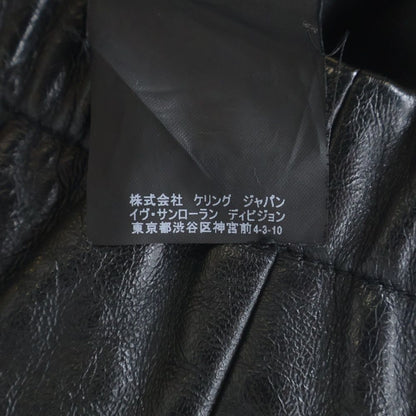 Saint Laurent Paris Lamb Leather Jacket Lambskin Black — view 8