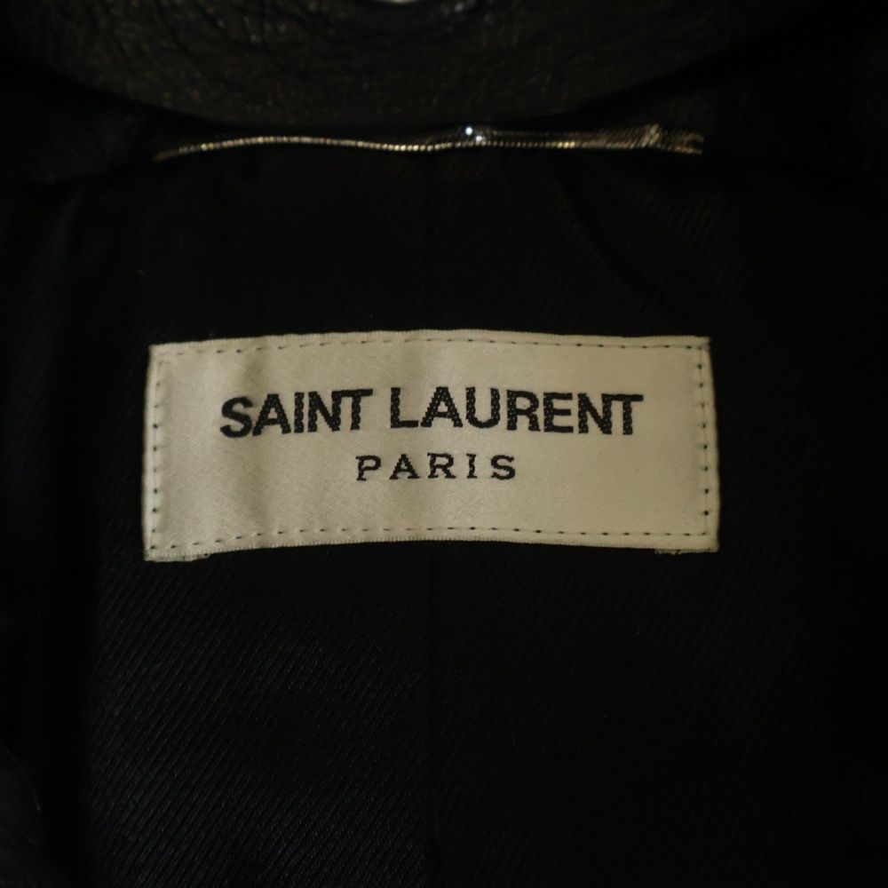 Saint Laurent Paris Lamb Leather Jacket Lambskin Black — view 7