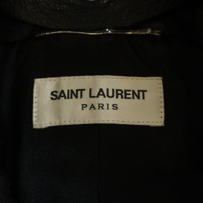 Saint Laurent Paris Lamb Leather Jacket Lambskin Black — view 7