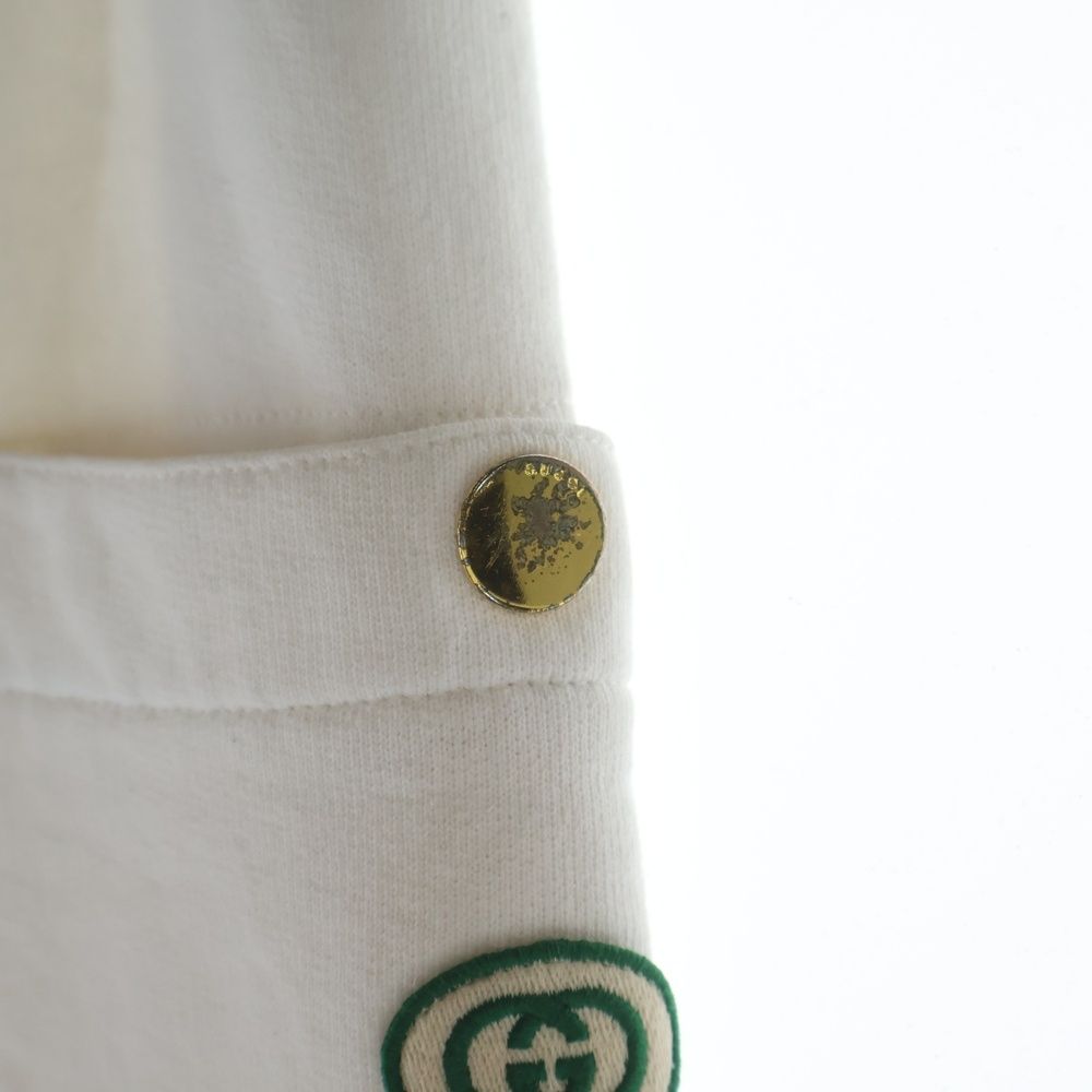 Gucci Sherry Line Logo Patch Jogger Sweatshirt Pants White — view 5