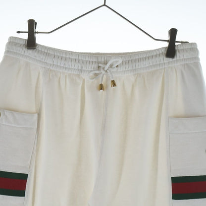 Gucci Sherry Line Logo Patch Jogger Sweatshirt Pants White — view 3