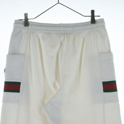 Gucci Sherry Line Logo Patch Jogger Sweatshirt Pants White — view 4