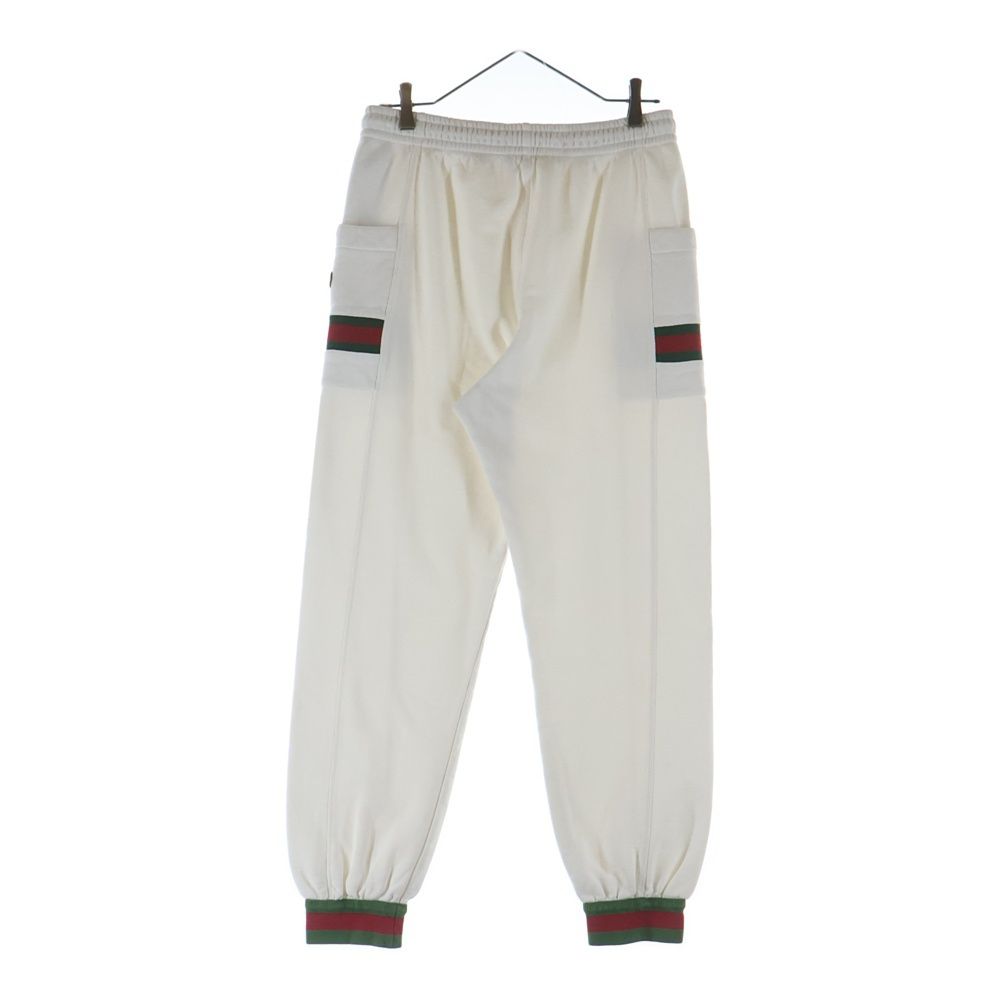 Gucci Sherry Line Logo Patch Jogger Sweatshirt Pants White — view 2