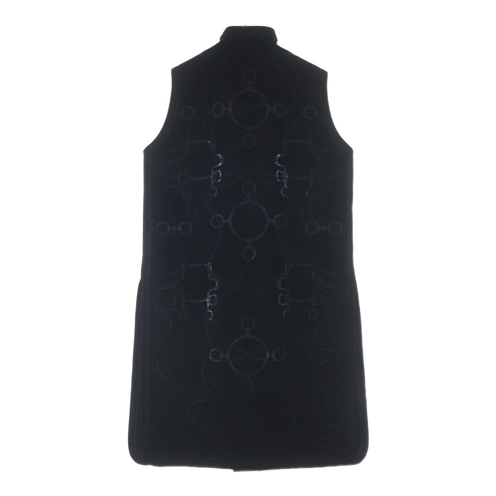 Hermes Embroidery Vest Black — view 2