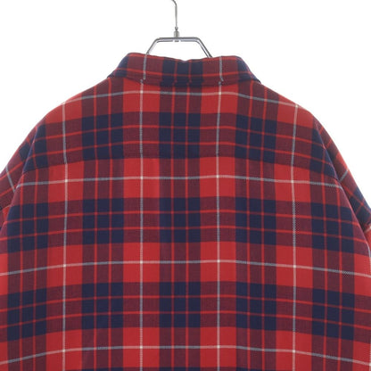 Prada Wool Blend Shirt Jacket Red — view 4