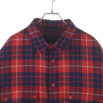 Prada Wool Blend Shirt Jacket Red — view 3