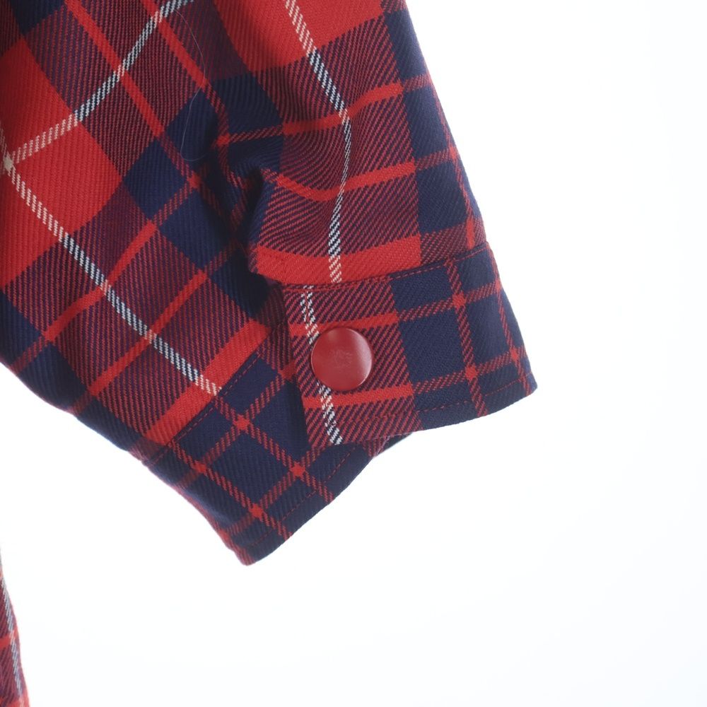 Prada Wool Blend Shirt Jacket Red — view 5