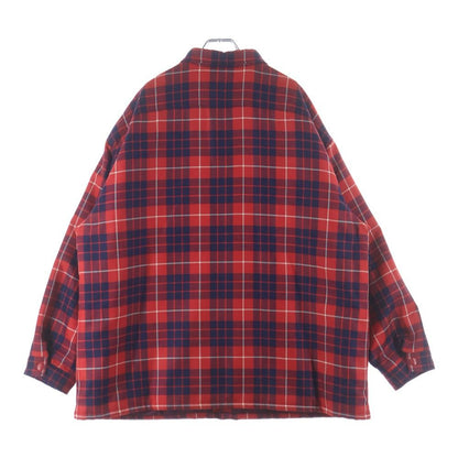 Prada Wool Blend Shirt Jacket Red — view 2
