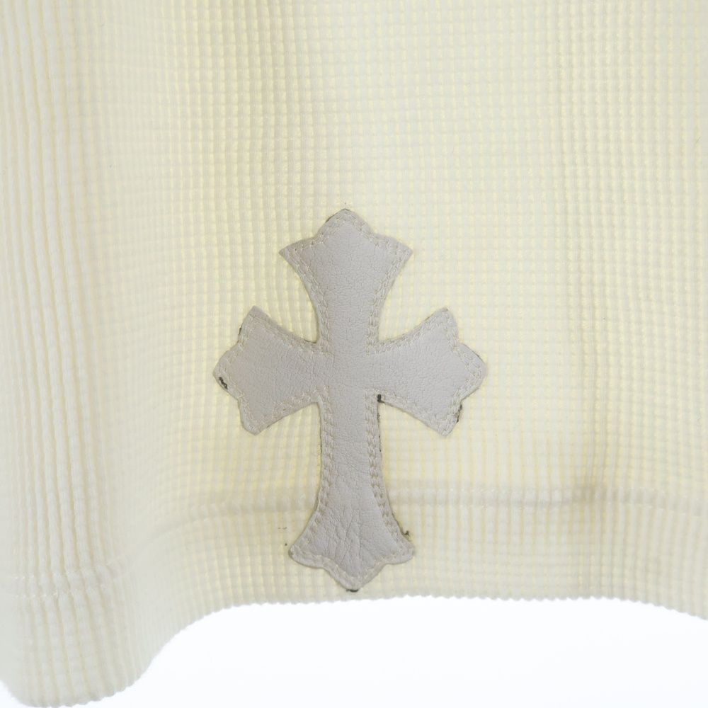 Chrome Hearts Not Thermal Cross Patch L S Long Sleeve T-Shirt White — view 6