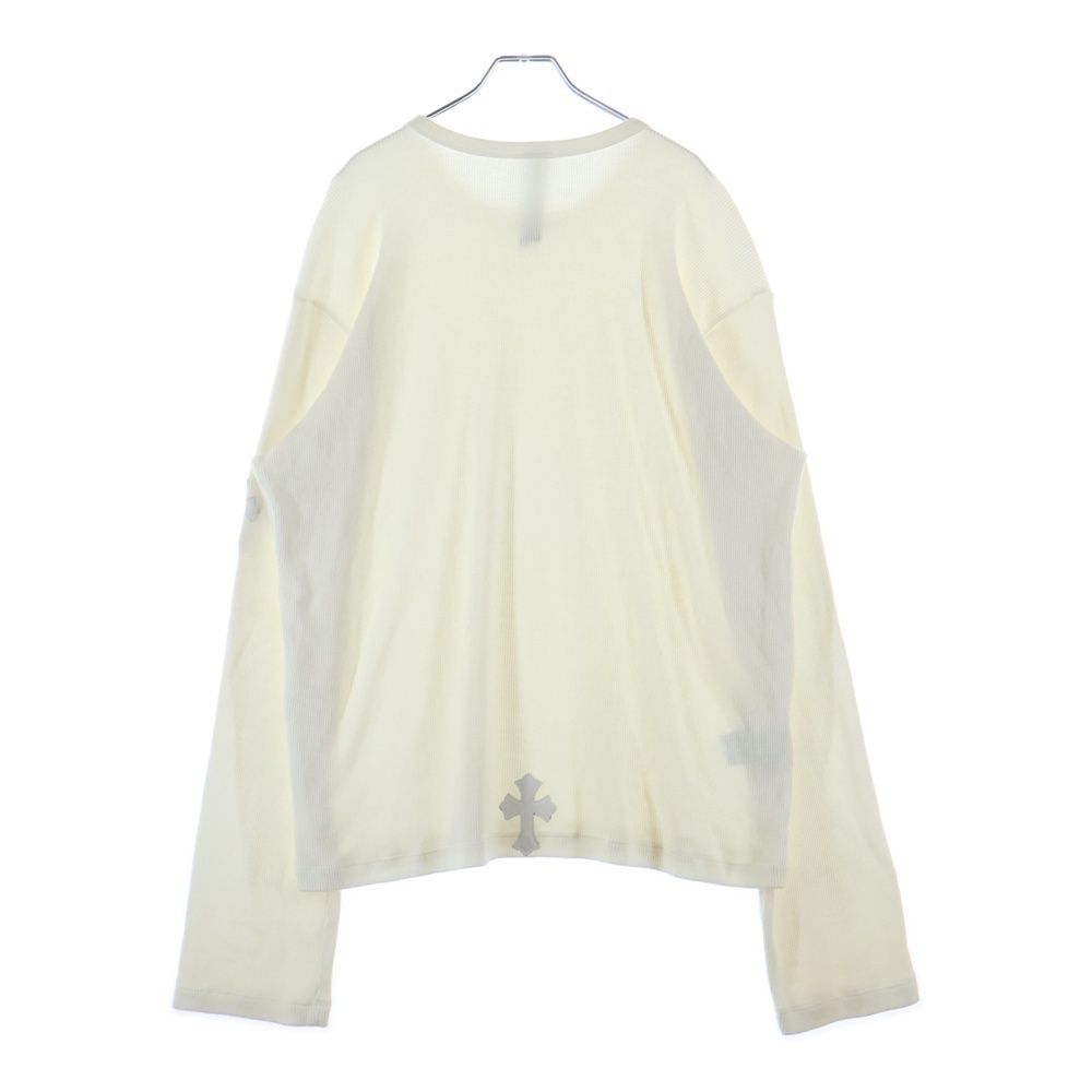 Chrome Hearts Not Thermal Cross Patch L S Long Sleeve T-Shirt White — view 2