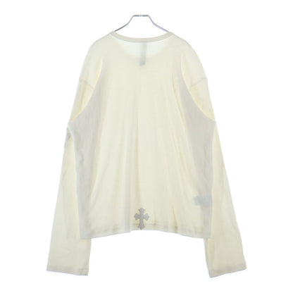 Chrome Hearts Not Thermal Cross Patch L S Long Sleeve T-Shirt White — view 2