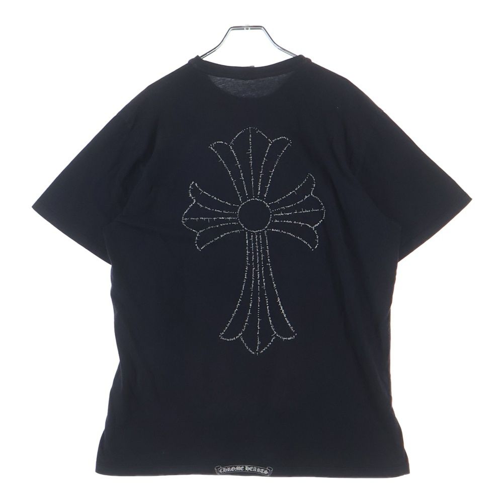 Chrome Hearts Vintage CH Cross Tee Back CH Print Short Sleeve T-Shirt Black