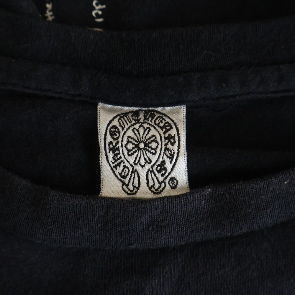 Chrome Hearts Vintage CH Cross Tee Back CH Print Short Sleeve T-Shirt Black — view 7