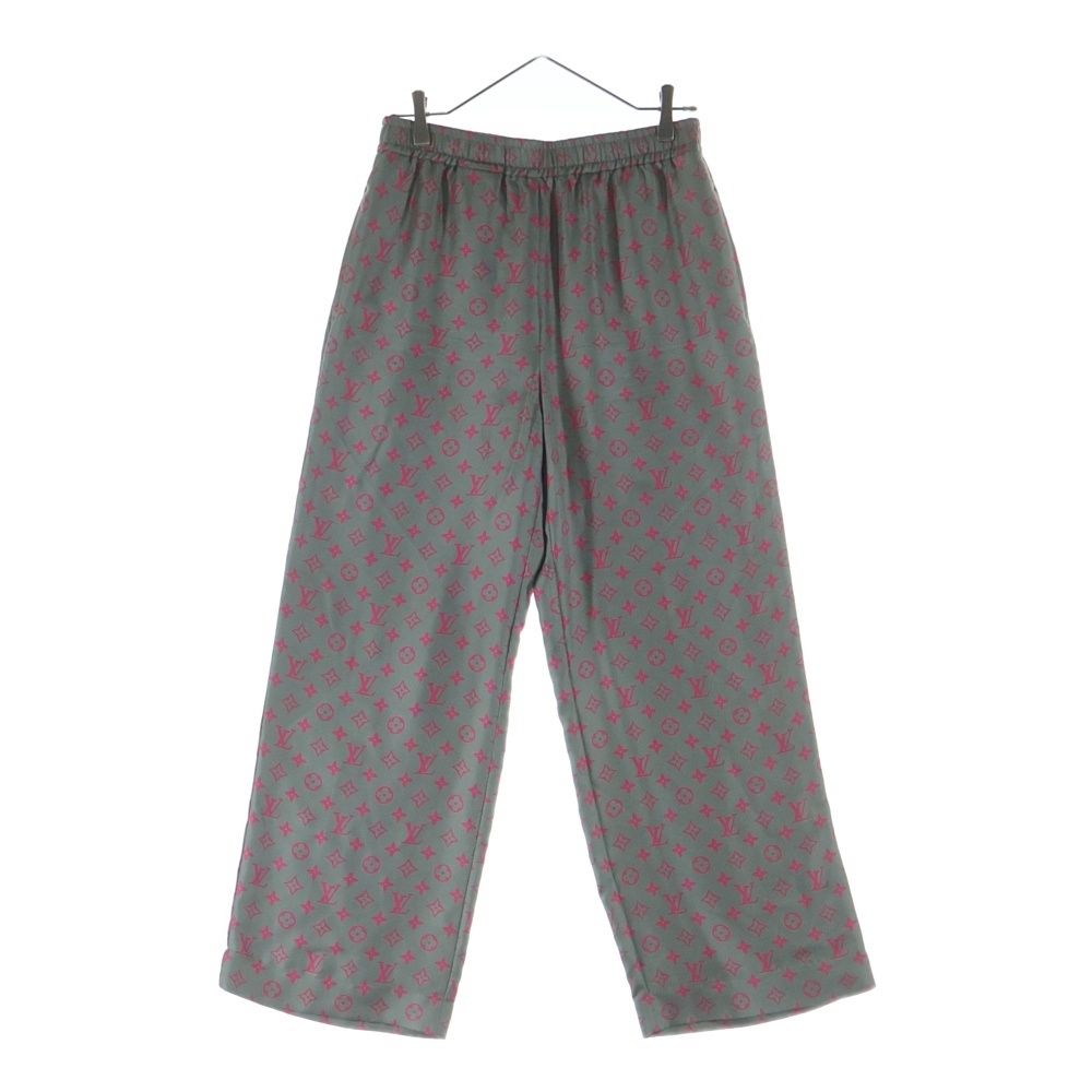 Louis Vuitton Monogram Silk Pants Gray MM Upp
