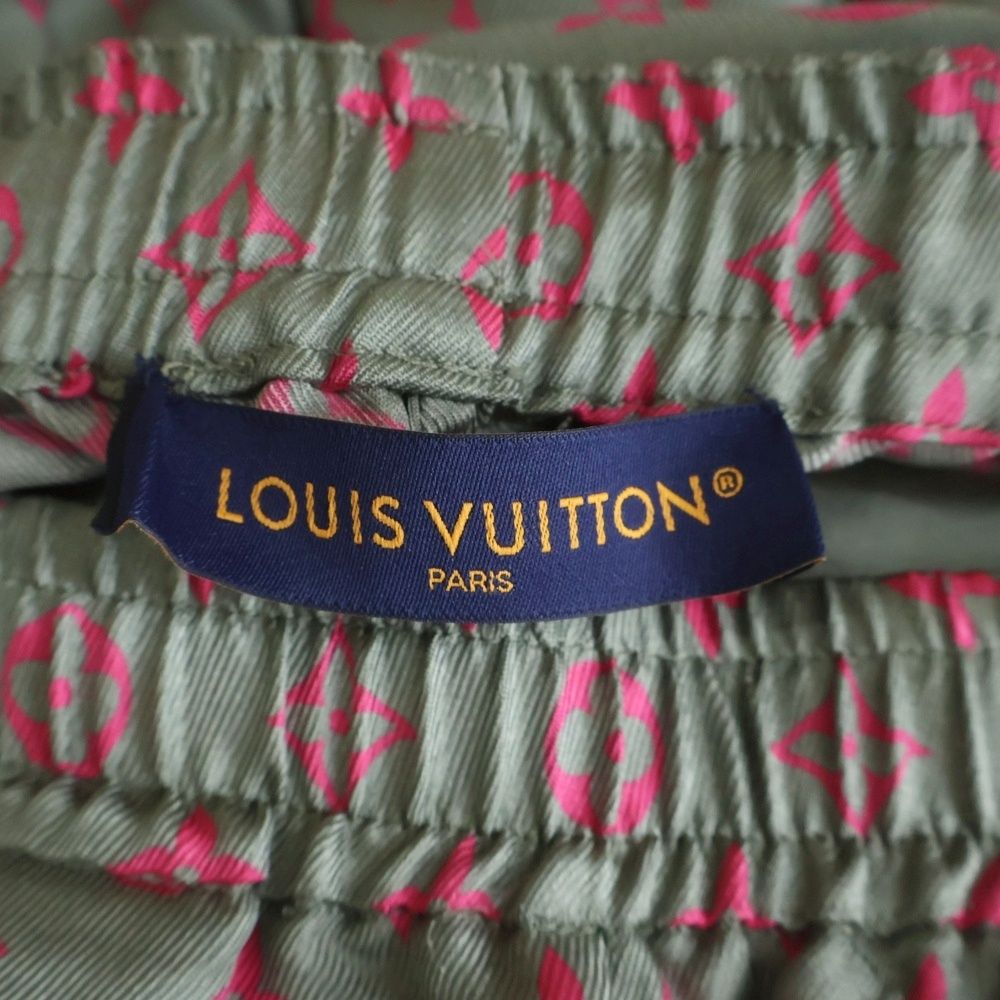 Louis Vuitton Monogram Silk Pants Gray MM Upp — view 6