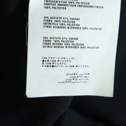 Miu Miu Bijou Button Short Collarless Jacket Black — view 7